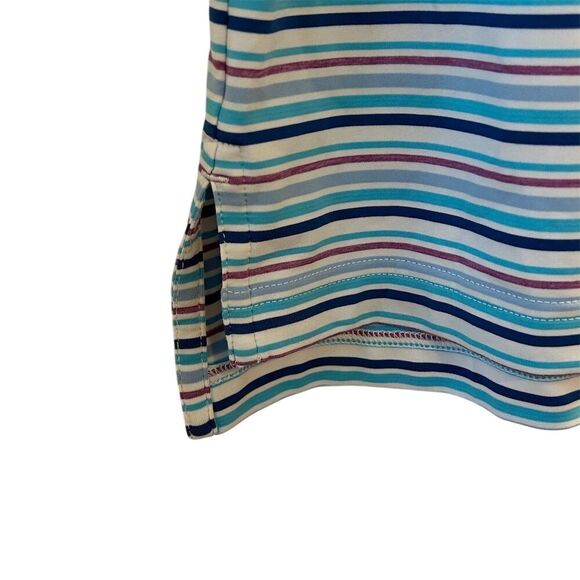 Peter Millar Men's Striped Golf Polo Shirt Multicolor Size S - Picture 7 of 14